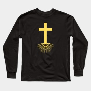 Rooted In Christ | Christian Long Sleeve T-Shirt